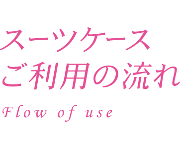 スーツケースご利用の流れ